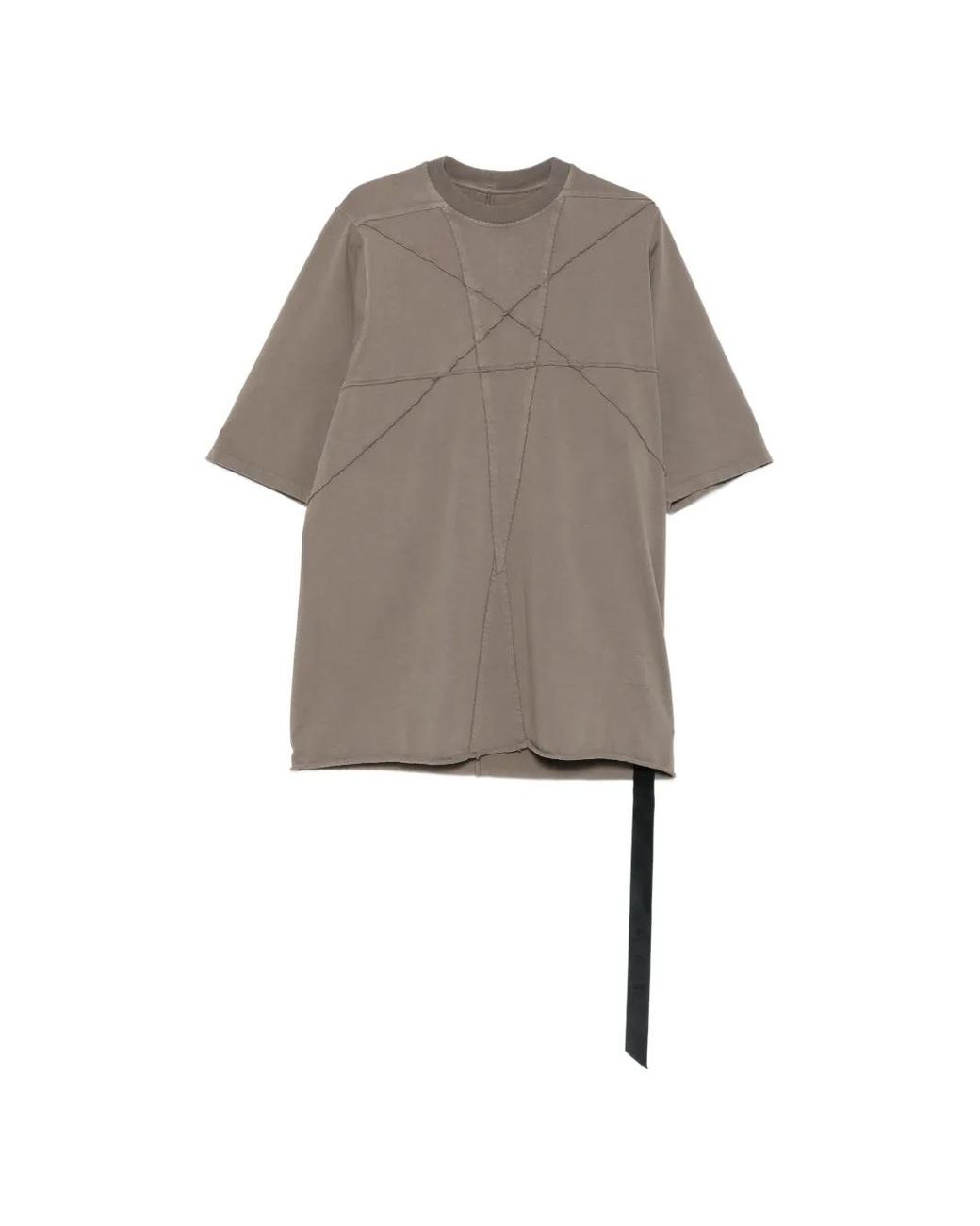 Rick Owens Gray Drkshdw Stitched T-Shirt for men