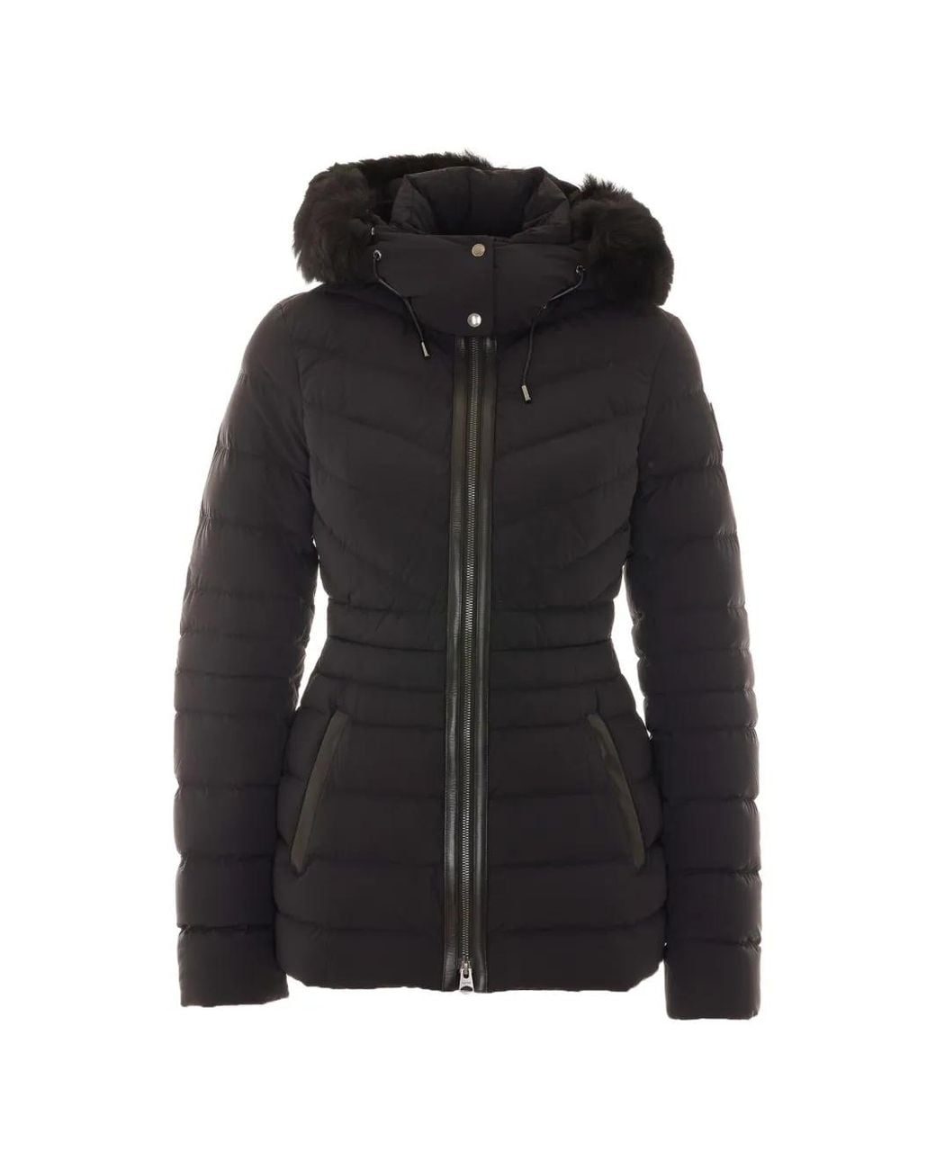Cappotto Patsy-Shz Con Cappuccio E Bordo di Mackage in Black