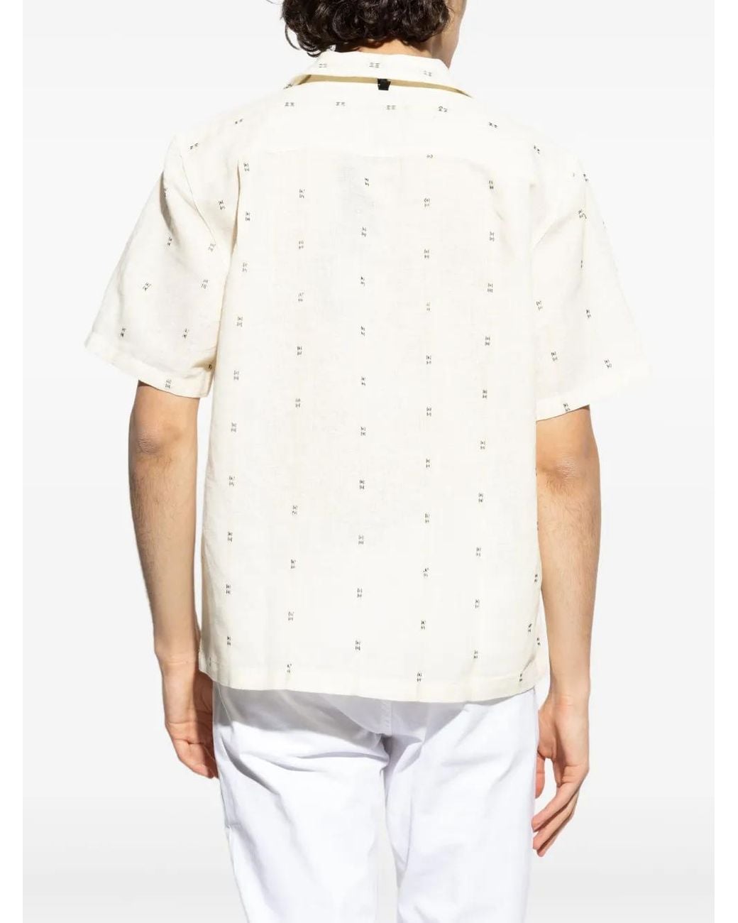 Rag & Bone White Patterned Shirt for men