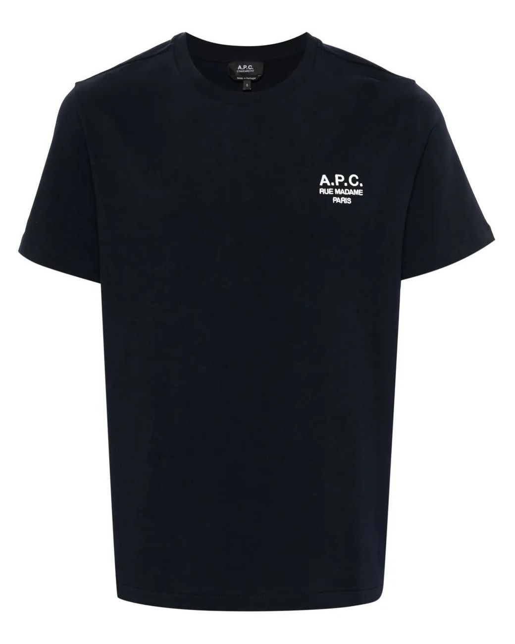 A.P.C. Blue T-Shirt Standard Rue Madame Gots for men