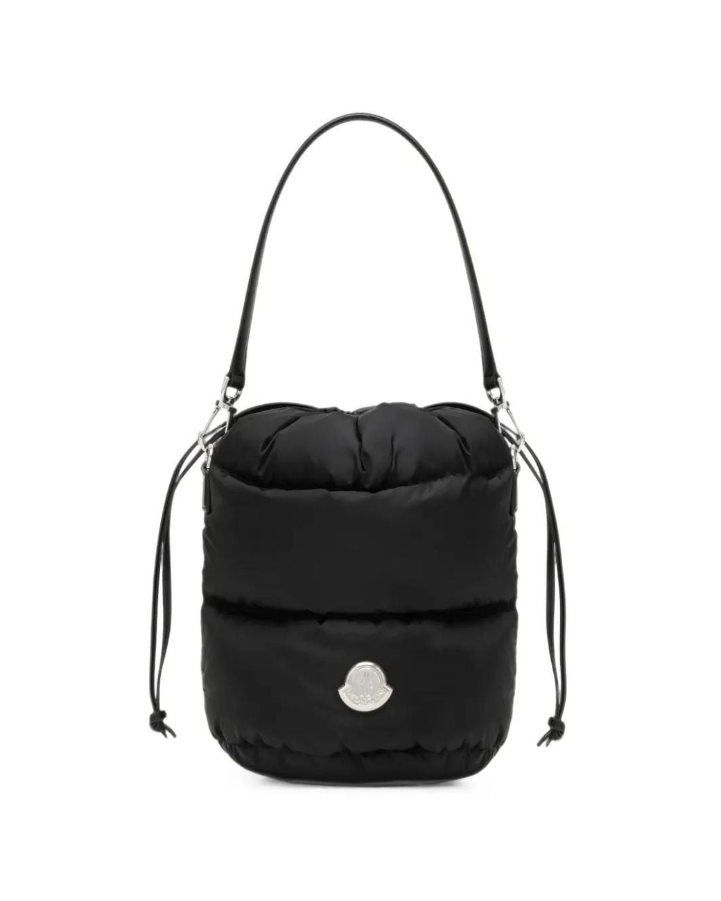 Moncler Black Caradoc Padded Drawstring Bucket Bag