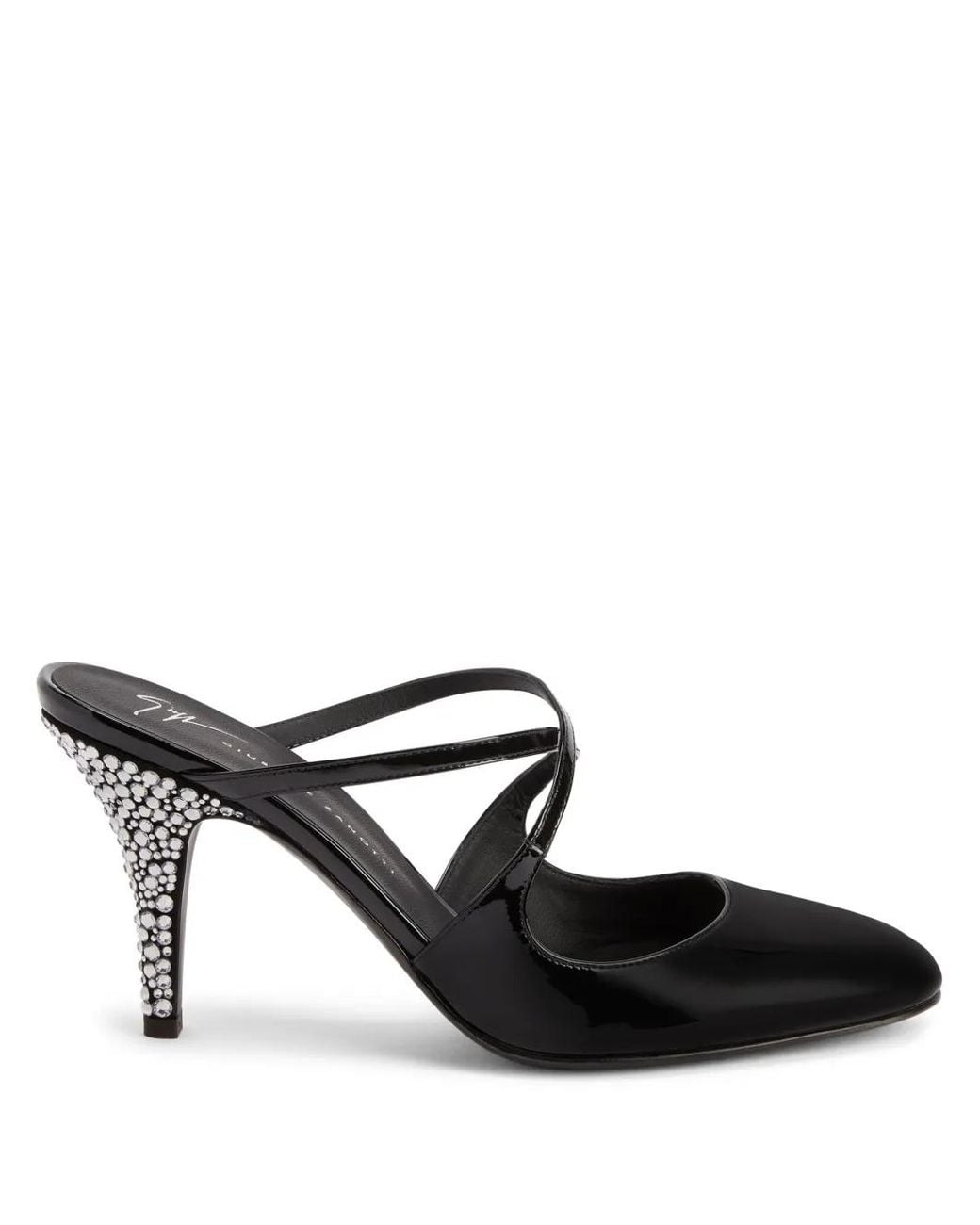 Giuseppe Zanotti Black 85Mm Marthe Crystal-Embellished Sandals