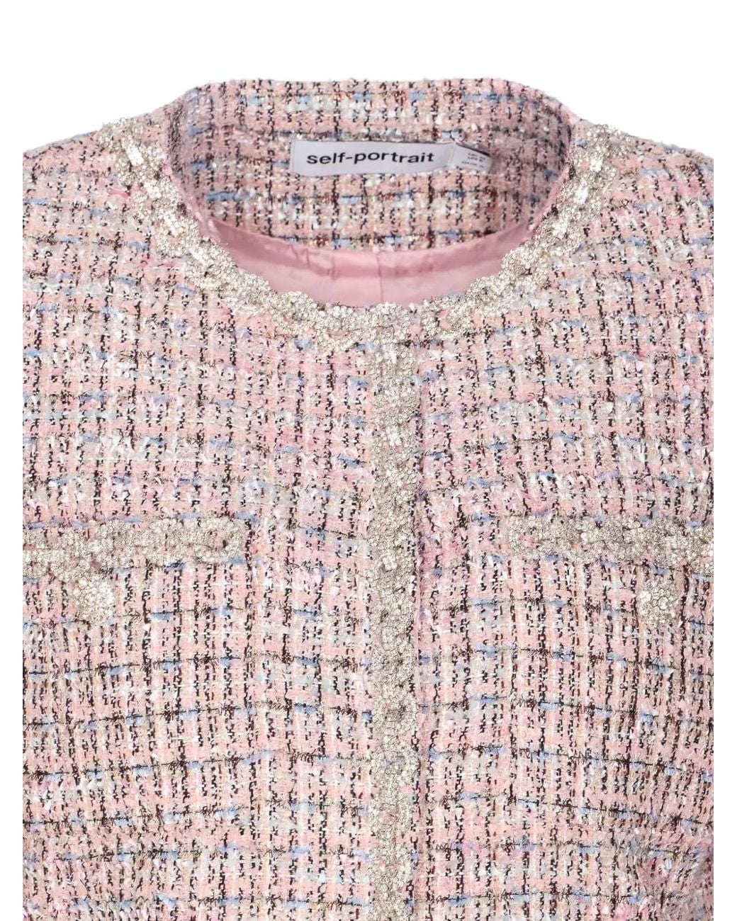 Tweed Jackets Self-Portrait de color Pink