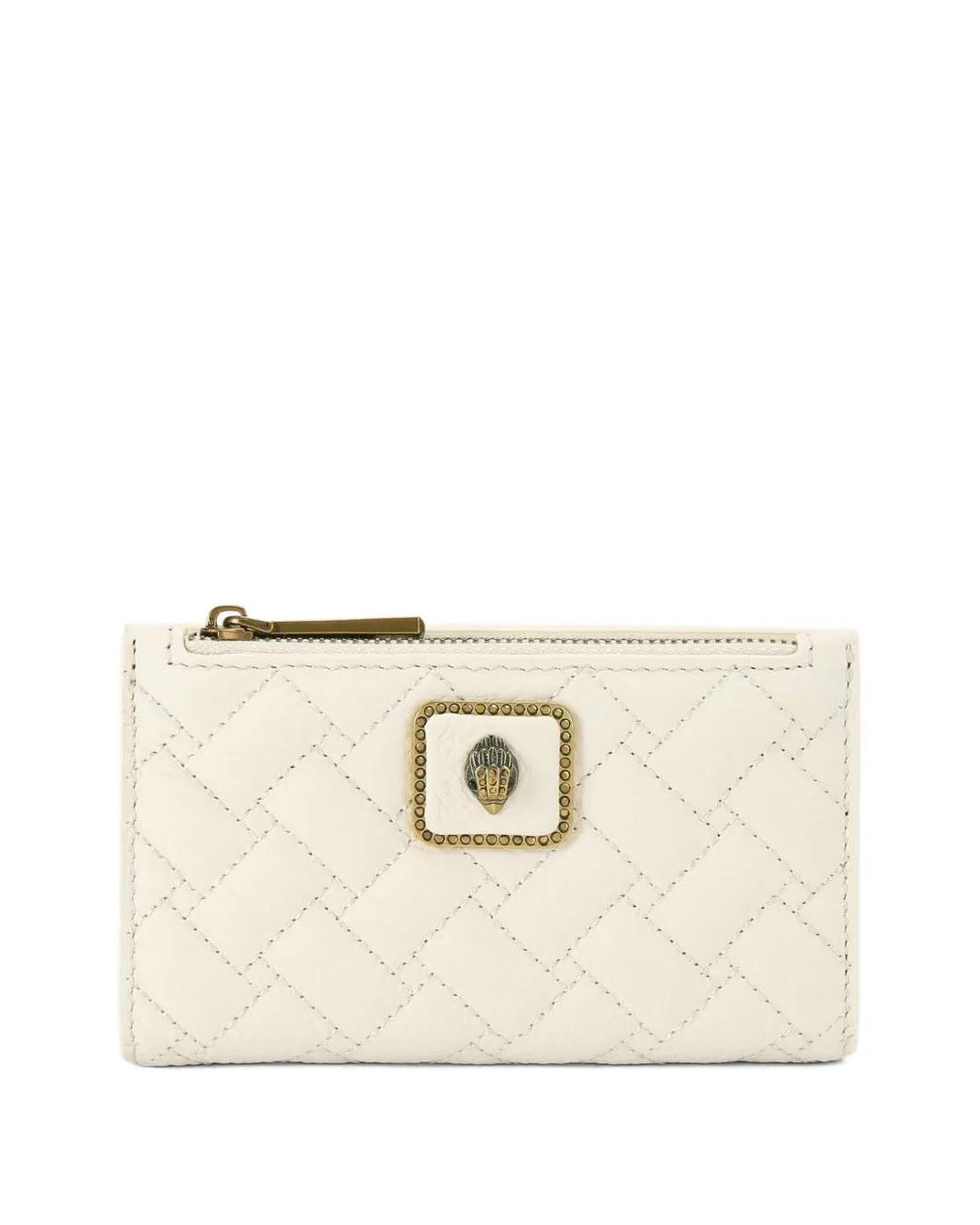 Kurt Geiger Natural Pimlico Quilted Eagle-Head-Embellished Bifold Wallet
