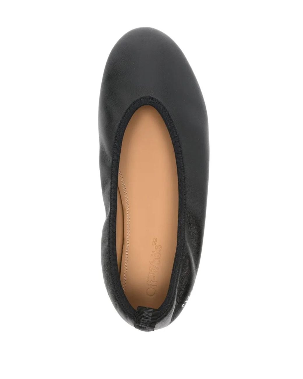 Off-White c/o Virgil Abloh Black High Heel Ballerina Shoes