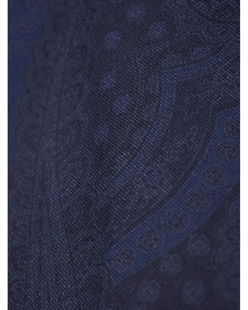 Etro Blue Patterned Polo for men