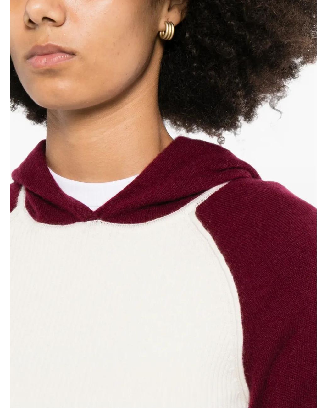 CUDDLEUP Red Pullover Mit Raglanärmeln