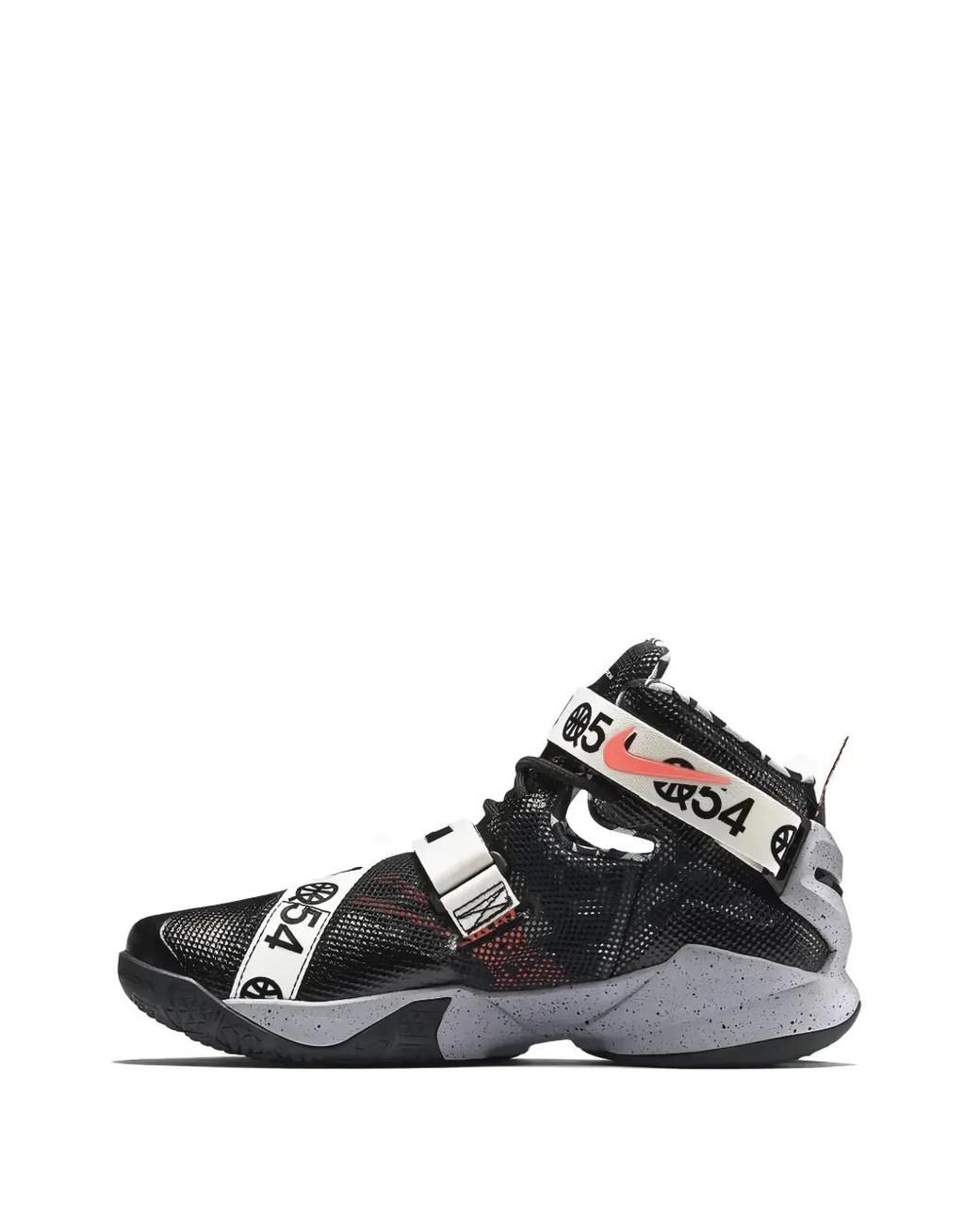Nike Black Lebron Soldier 9 Quai 54 Touch-Strap Sneakers for men