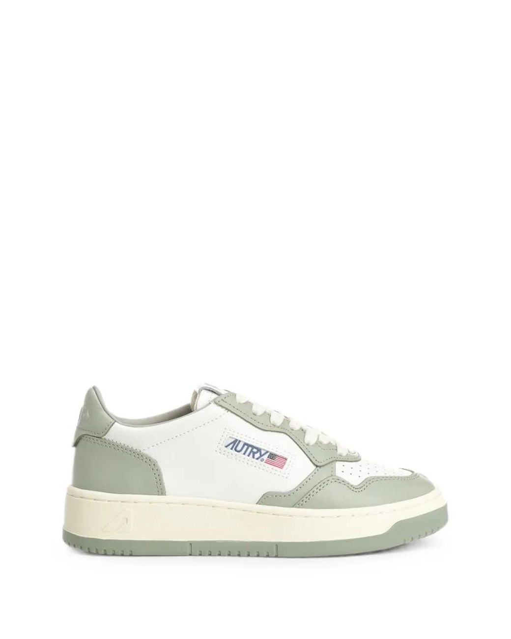 Autry White Medalist Low Bicolor Sneakers