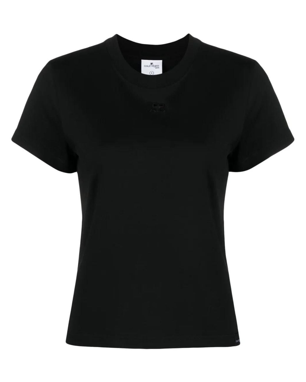 Courreges Black Ac T-Shirt