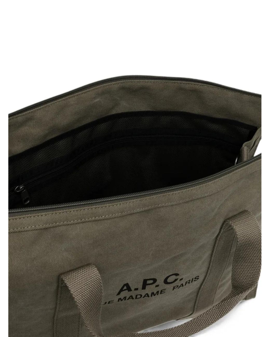 A.P.C. Green Recuperation Gym Bag for men