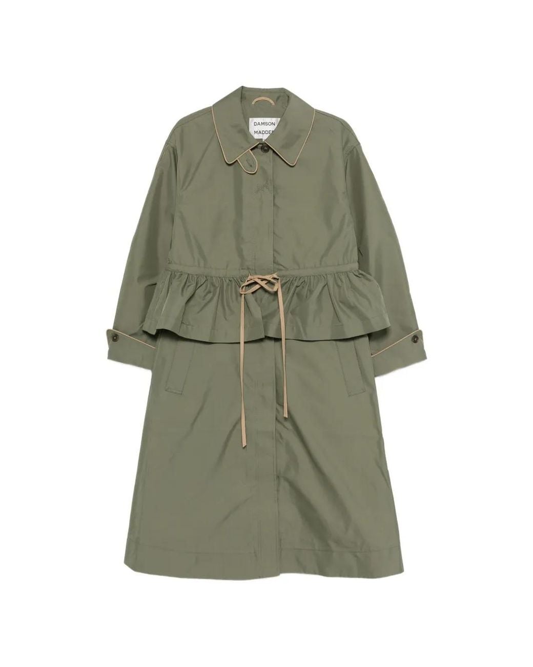 Damson Madder Green Myrtle Ruffled Coat
