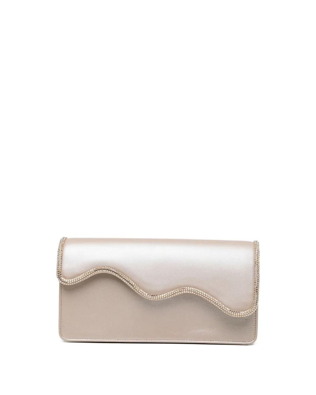 Rene Caovilla White Onda Clutch Bag