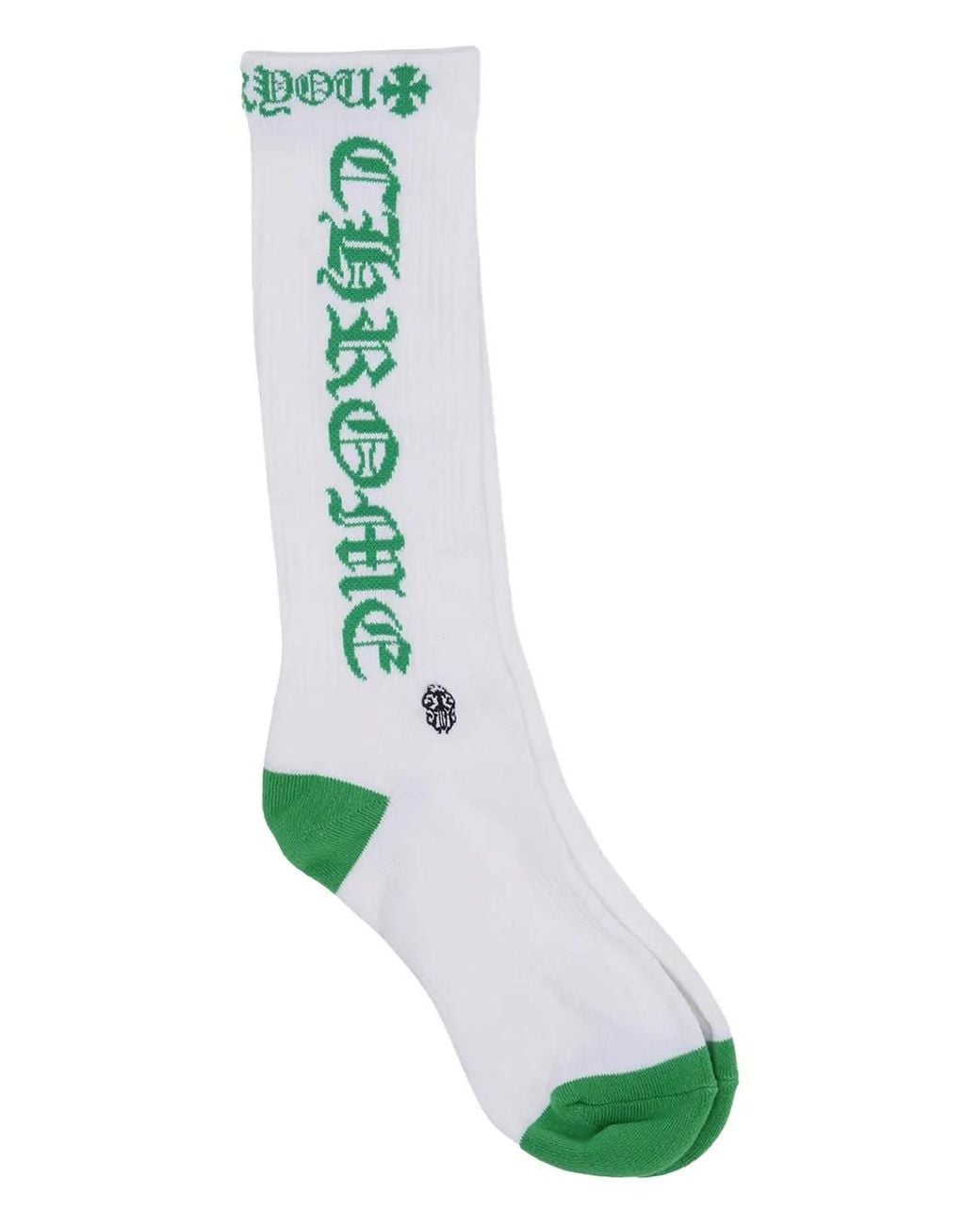 Chrome Hearts White Logo-Embroidered Socks for men