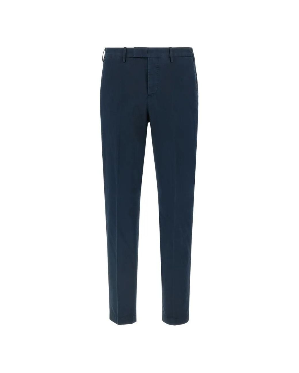 PT Torino Blue Master Pressed-Crease Trousers for men
