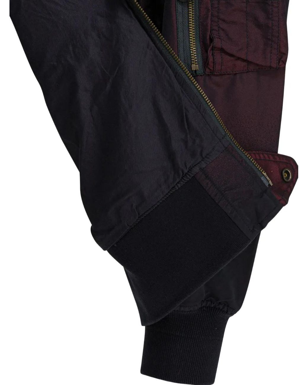 Beams Plus Blue Zip-Up Bomber Jacket for men