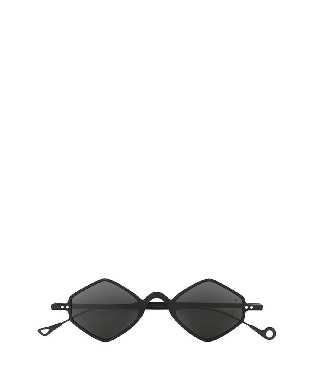Eyepetizer Black Duomo Geometric-Frame Sunglasses