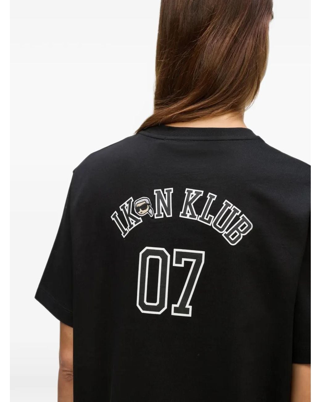 Karl Lagerfeld Black Ikon Klub T-Shirt
