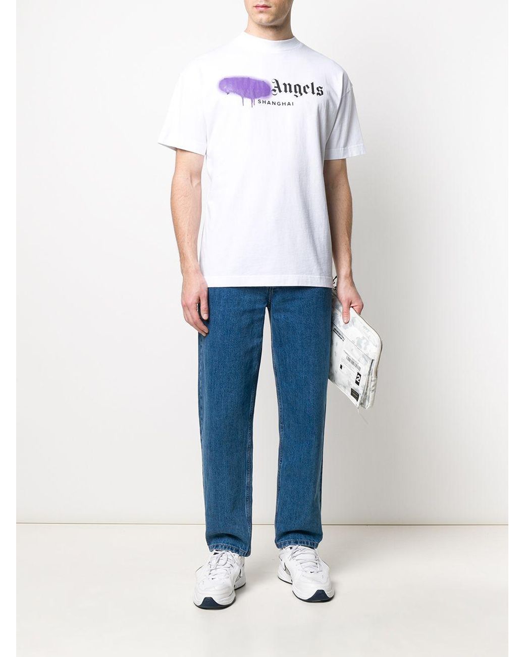 Palm Angels Cotton Shanghai Sprayed T 