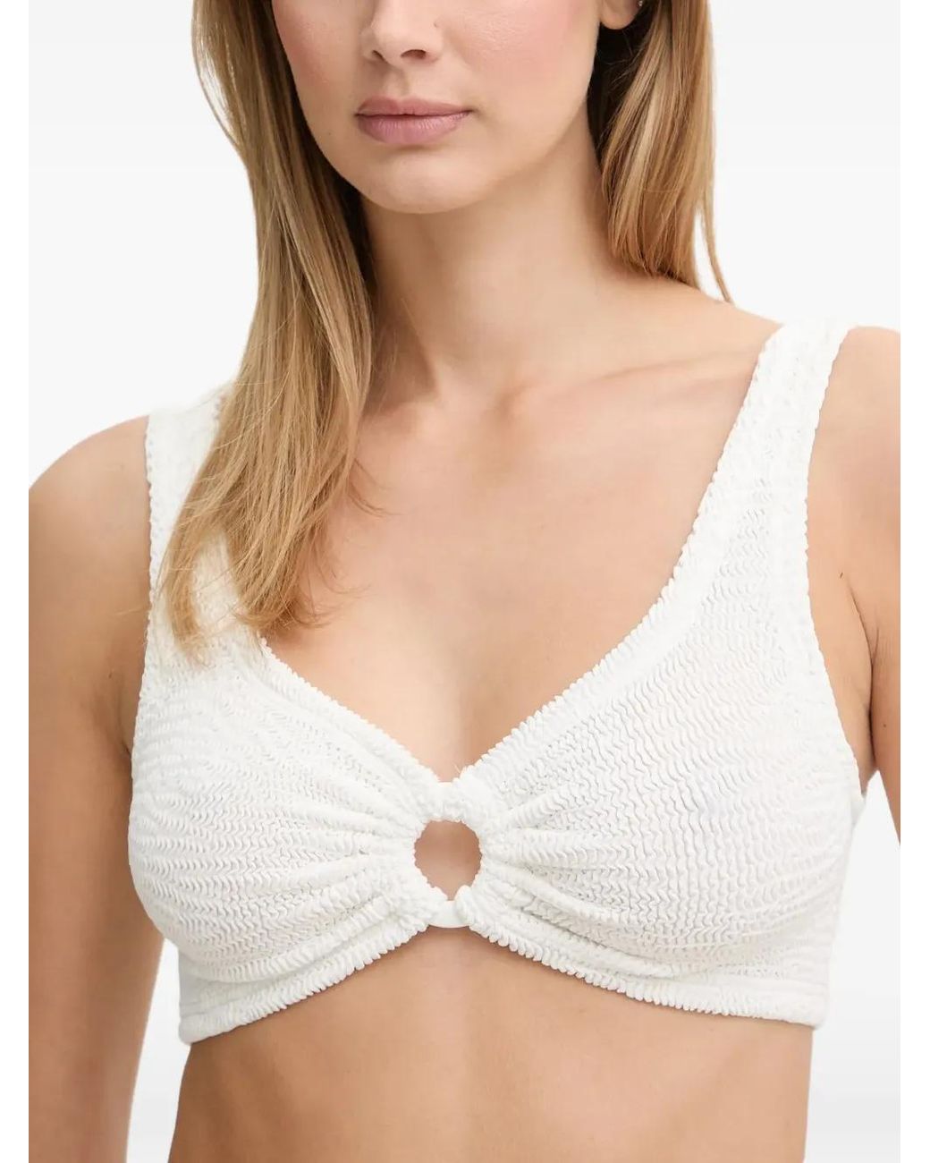 Paramidonna White Irina Ring-Detail Bikini