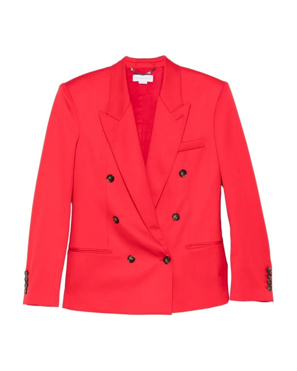 Stella McCartney Red Double-Breasted Blazer