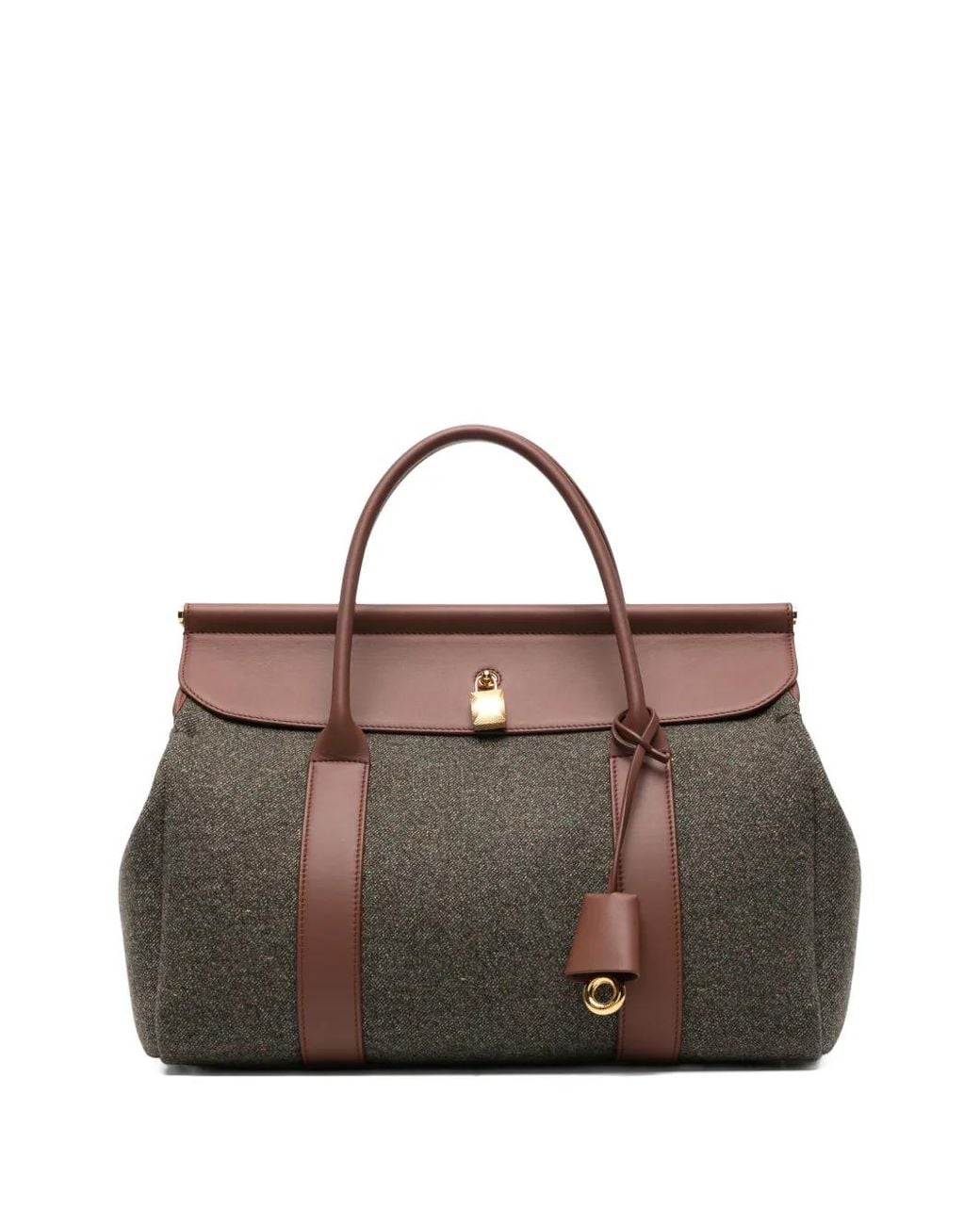 Loro Piana Brown Loom Bag L32
