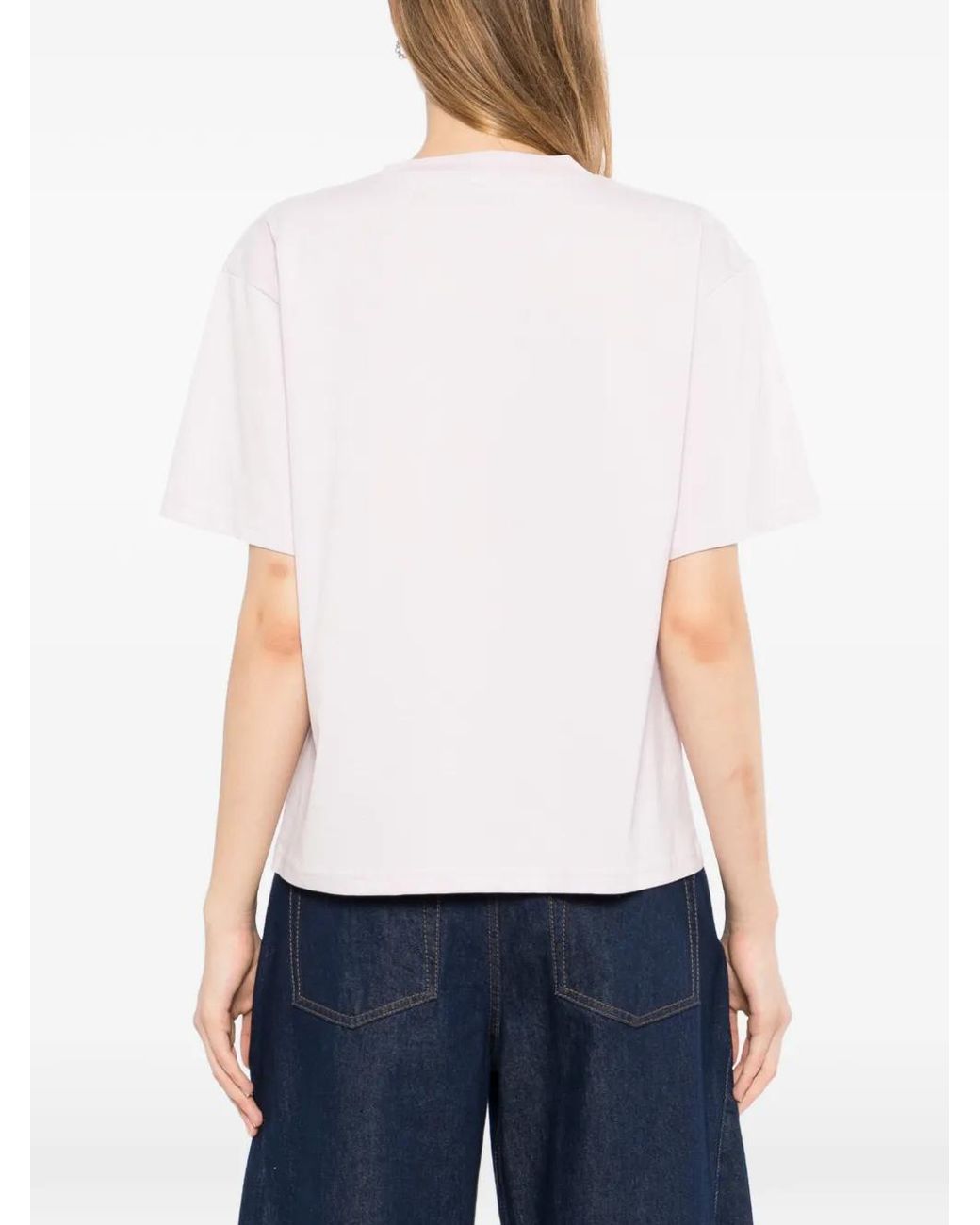 Melt White Floral-Print T-Shirt
