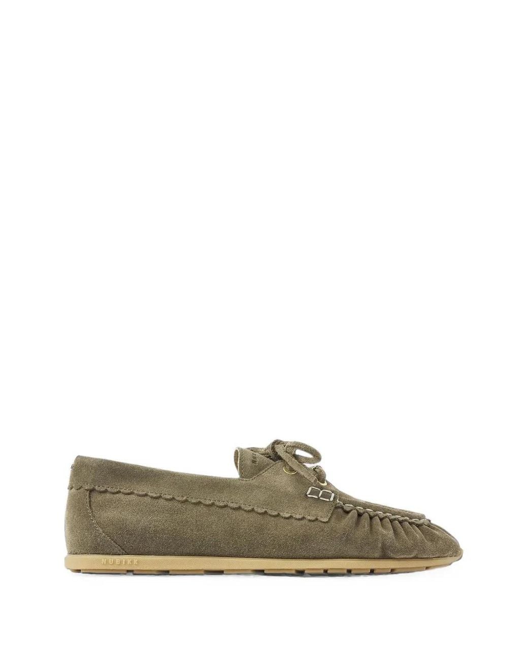 Nubikk Green Riley Jade Lace-Up Loafers
