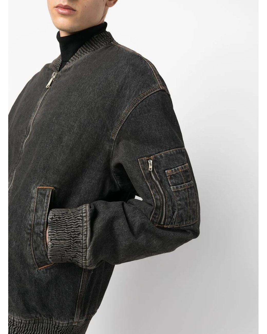 DIESEL D-Weltik Denim Bomberjack in het Black voor heren