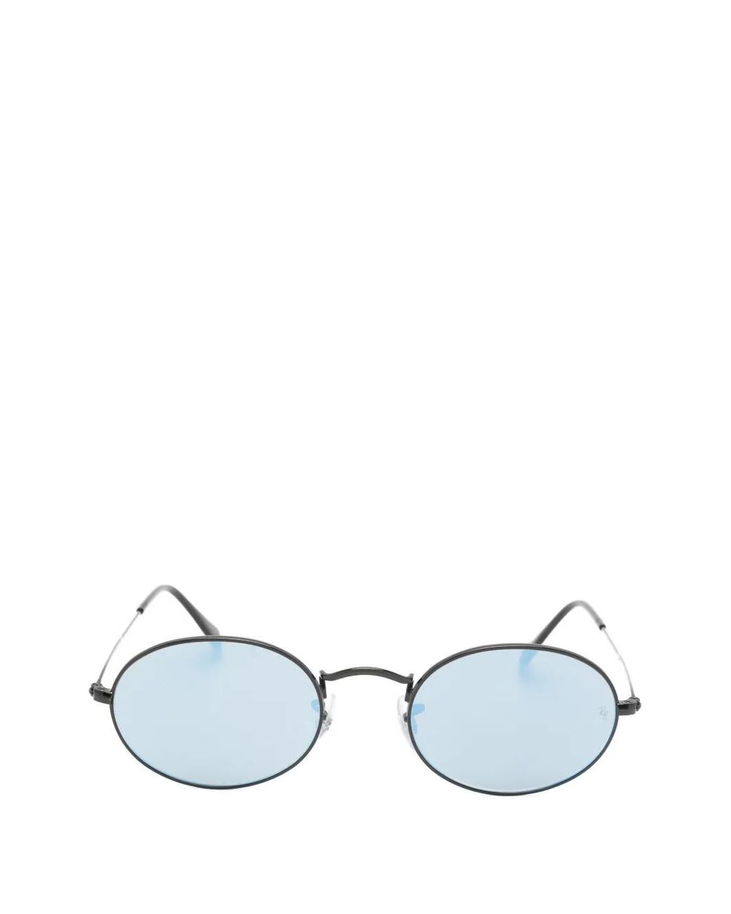 Ray-Ban Blue Round Metal Sunglasses