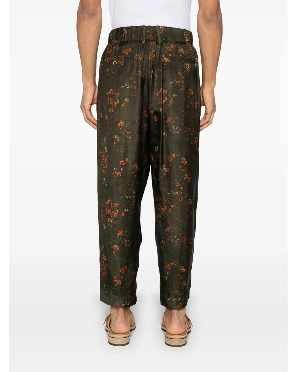 Uma Wang Green Pigiama Trousers for men