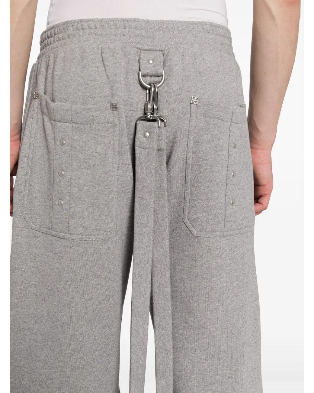 Givenchy Gray Straight Trousers for men