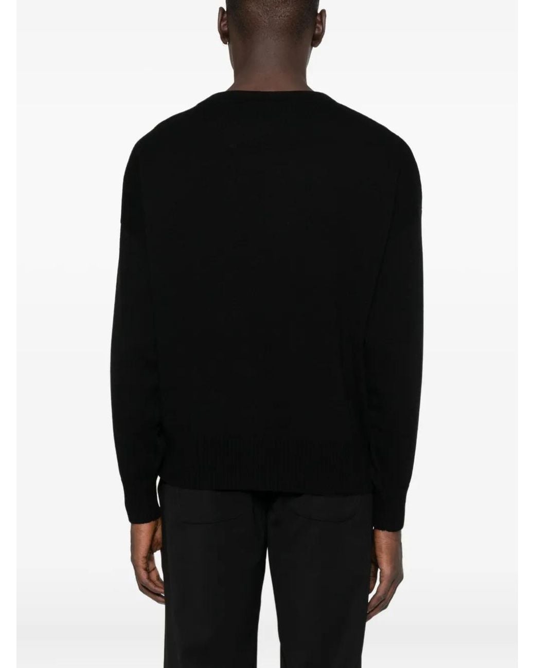 Kiko Kostadinov Black Crew-Neck Sweater for men