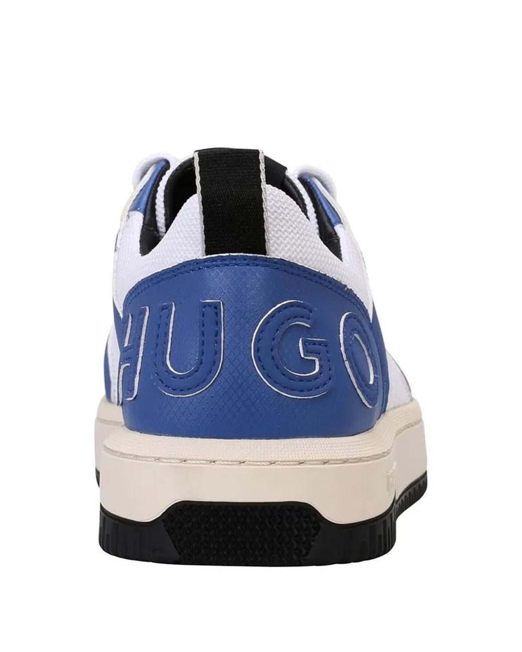 Boss Blue Logo Panel Sneakers for men