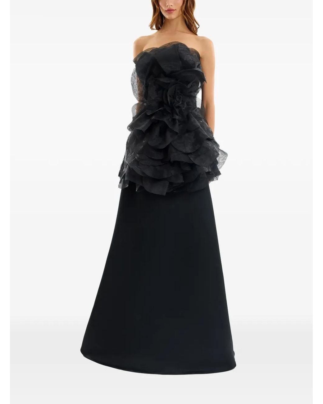 Gemy Maalouf Black A-Line Skirt