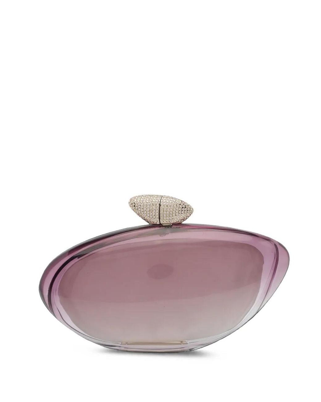 Benedetta Bruzziches Purple Armonia Crystal-Embellished Clutch Bag