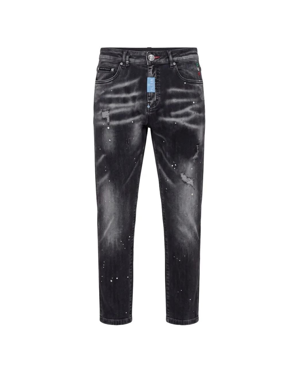 Philipp Plein Gray New Tapered-Fit Jeans Basic for men