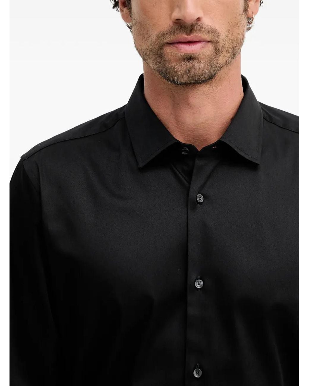 Joop! Black Pit Long-Sleeve Shirt for men