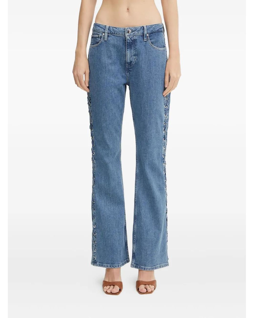Guess Blue Lace-Up Jeans