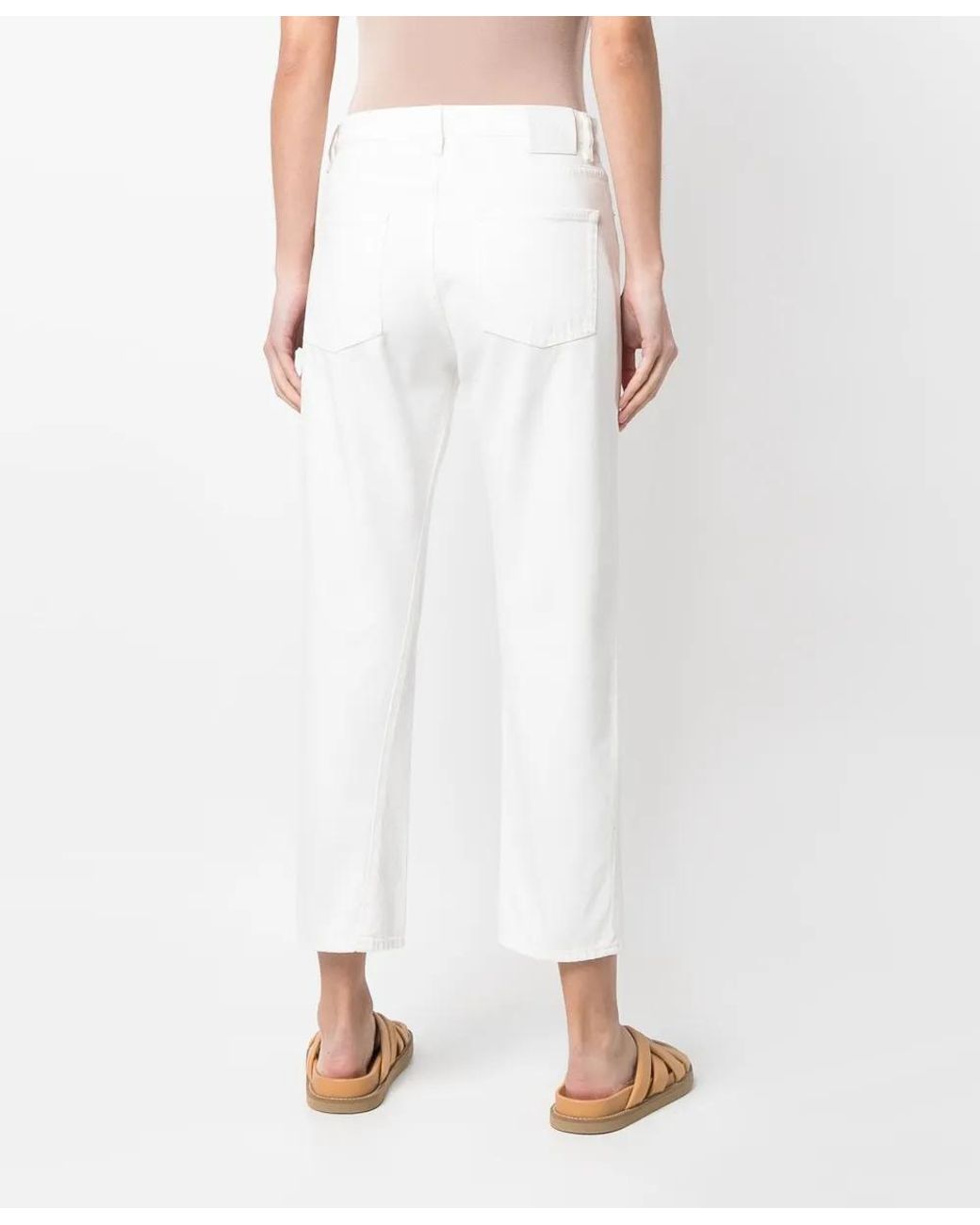 Totême White Twisted Seam Denim