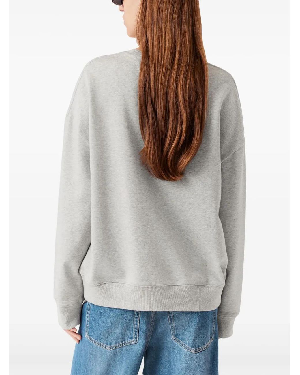 Stella McCartney Gray Logo-Charm Sweatshirt