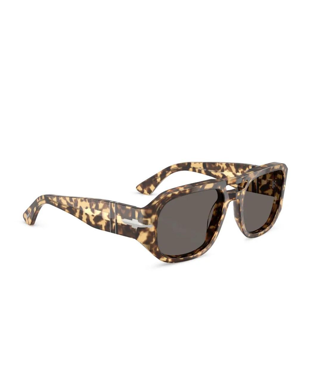 Persol Gray Geometric-Frame Sunglasses