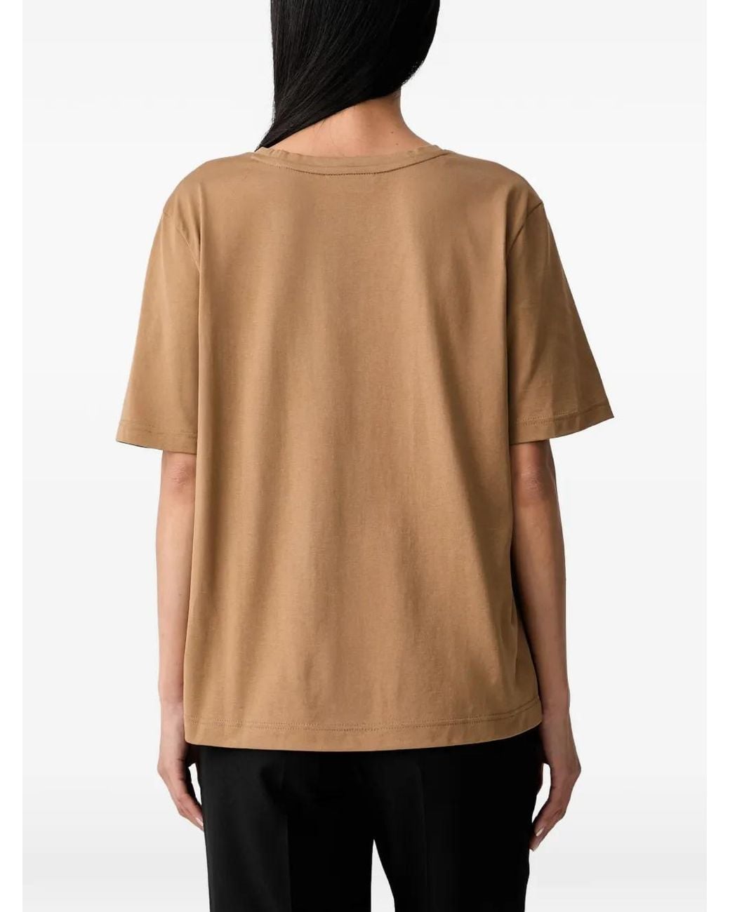 Lacoste Black V-Neck Logo-Patch T-Shirt