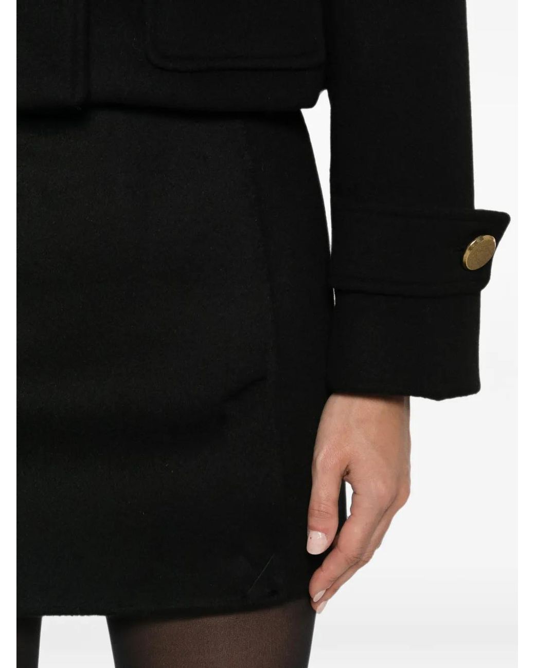 P.A.R.O.S.H. Black Da. Rock Mini Skirt