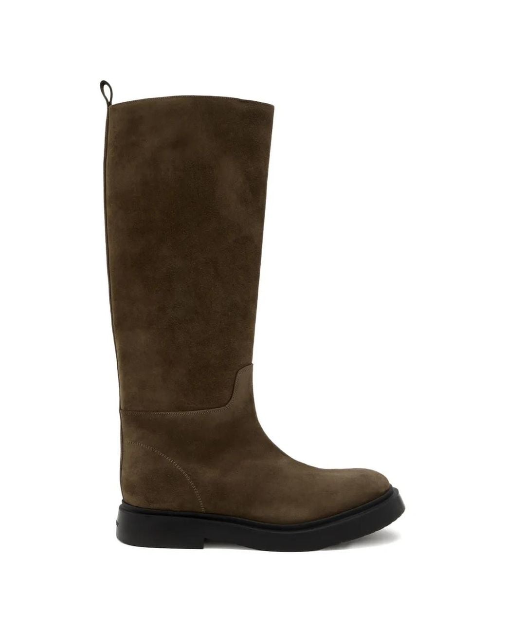 Proenza Schouler Brown Bank Suede Knee Boots