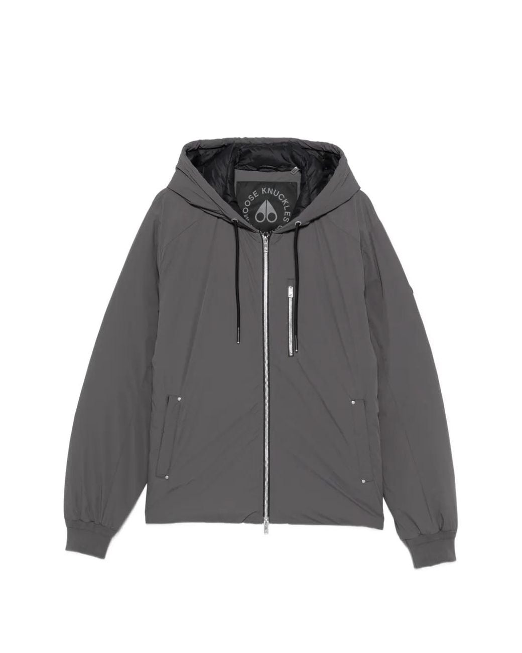 Moose Knuckles Gray Northdale Hooded Jacket for men