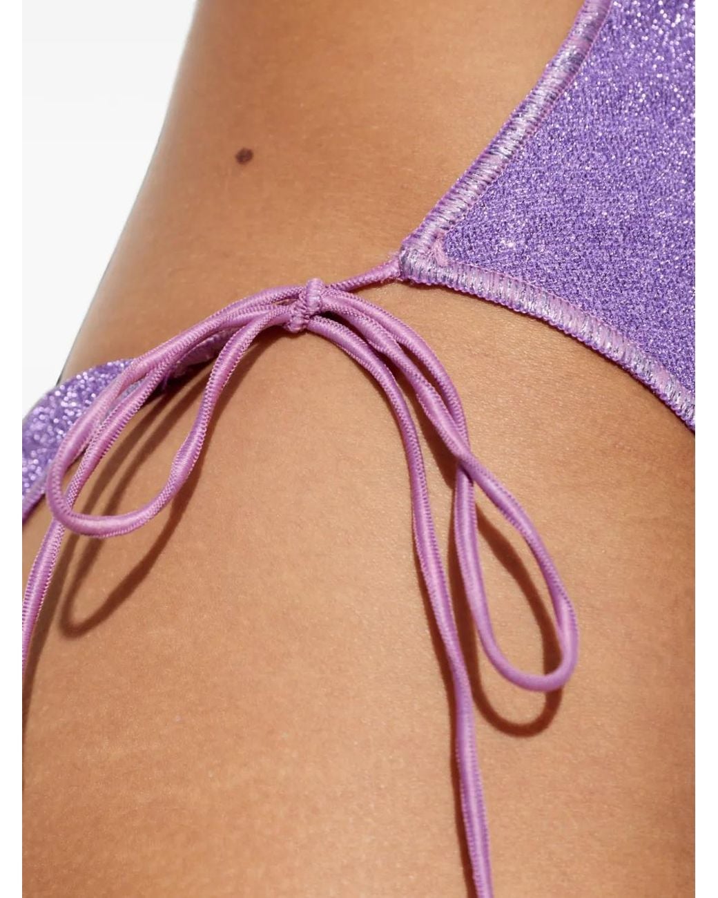 Oseree Purple Tie-Fastening Swimsuit