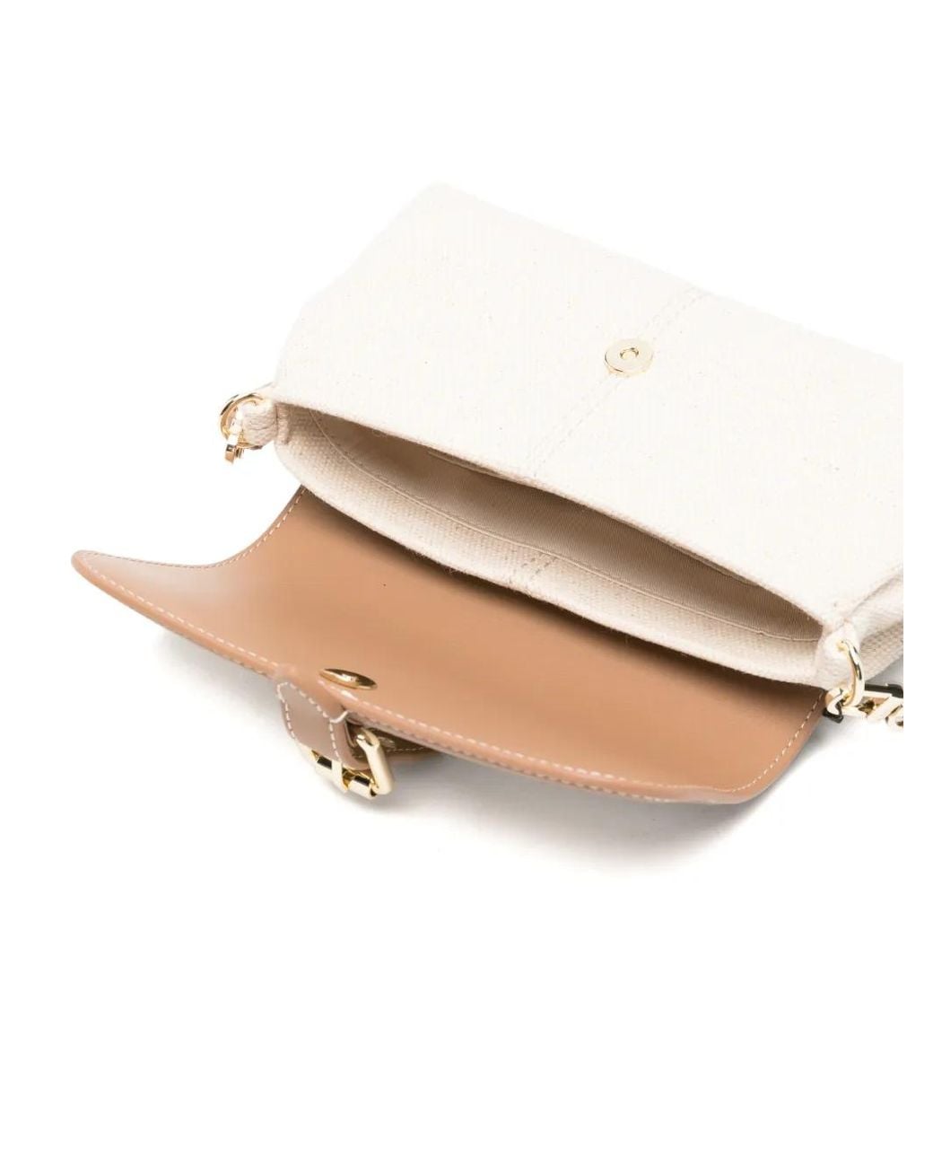 Maje Natural Miss M Walk Canvas & Leather Mix Bag