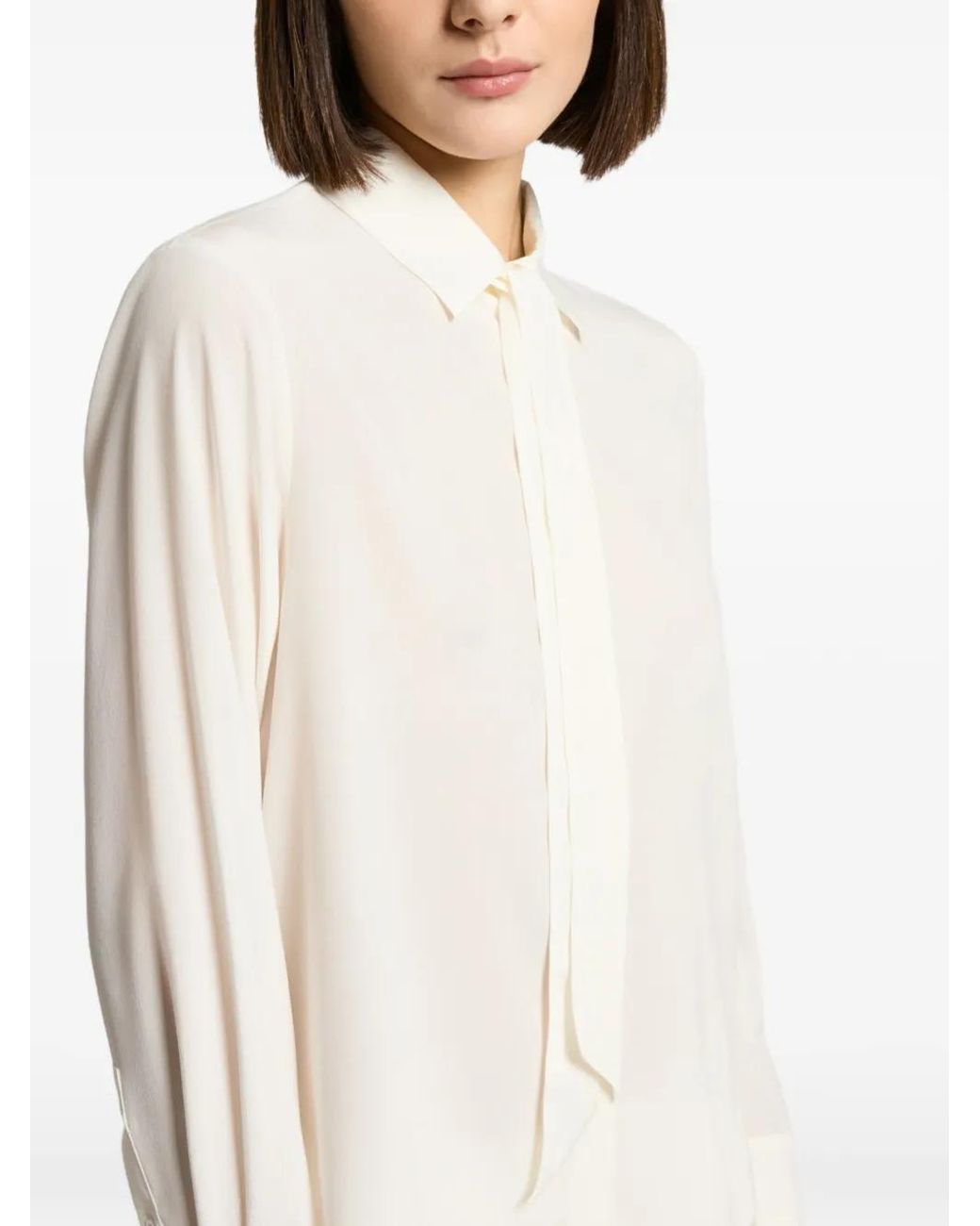 Peserico White Long-Sleeved Shirt
