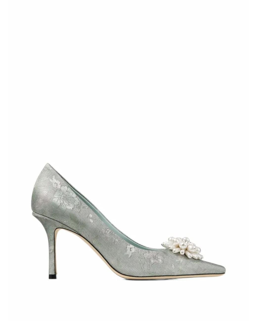 Jimmy Choo White Ines Pumps 85
